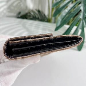 Fendi Brown Zucchino FF Monogram Canvas Wallet with Box