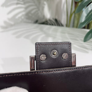 Fendi Brown Zucchino FF Monogram Canvas Wallet with Box