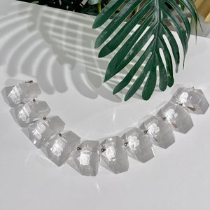Judith Hendler Vintage Oversized Clear Acrylic Choker Necklace