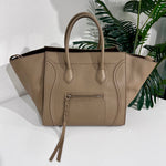 Celine Olive Grey Medium Phantom Luggage Tote