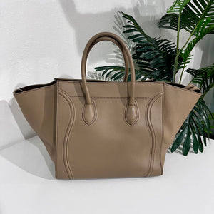 Celine Olive Grey Medium Phantom Luggage Tote