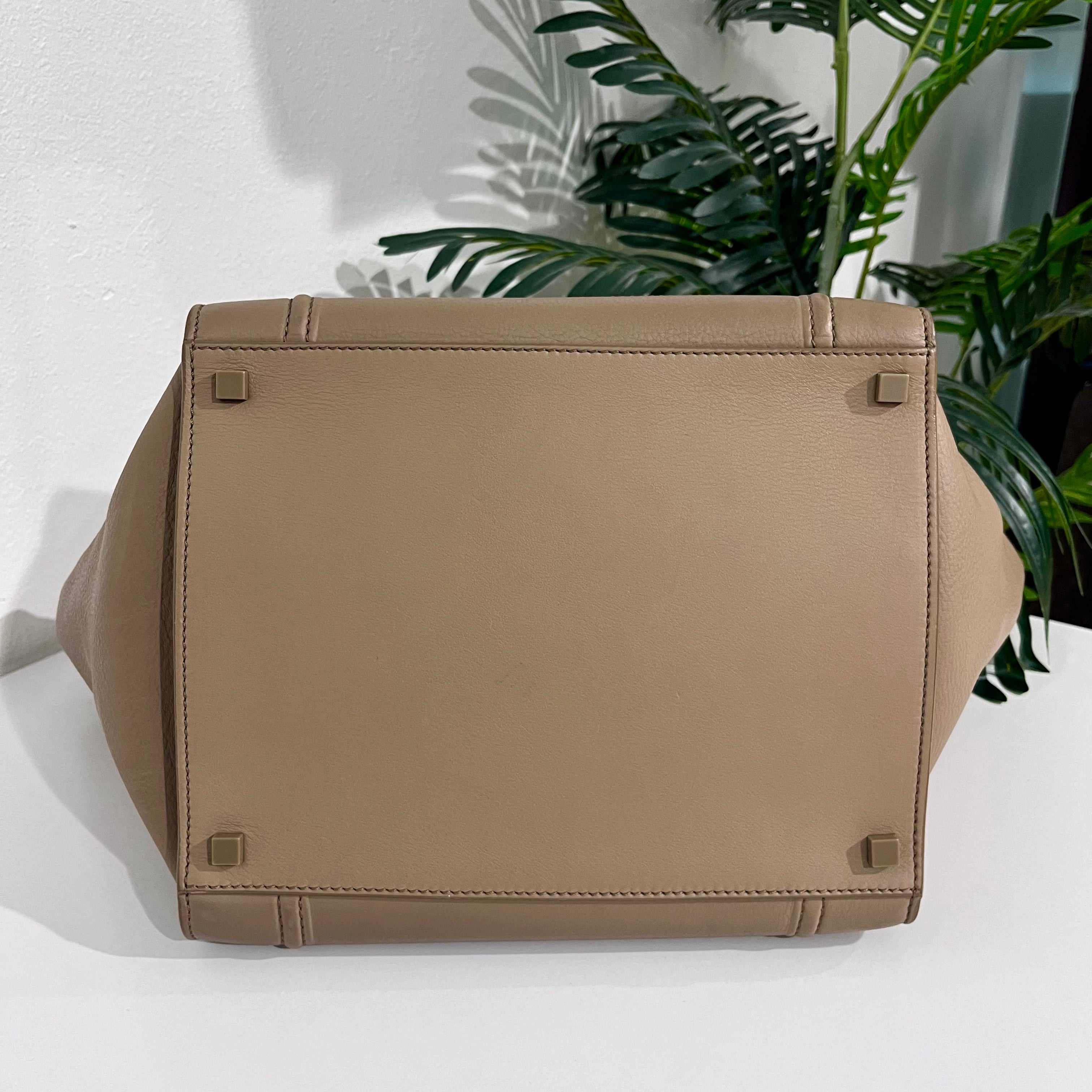 Celine Olive Grey Medium Phantom Luggage Tote