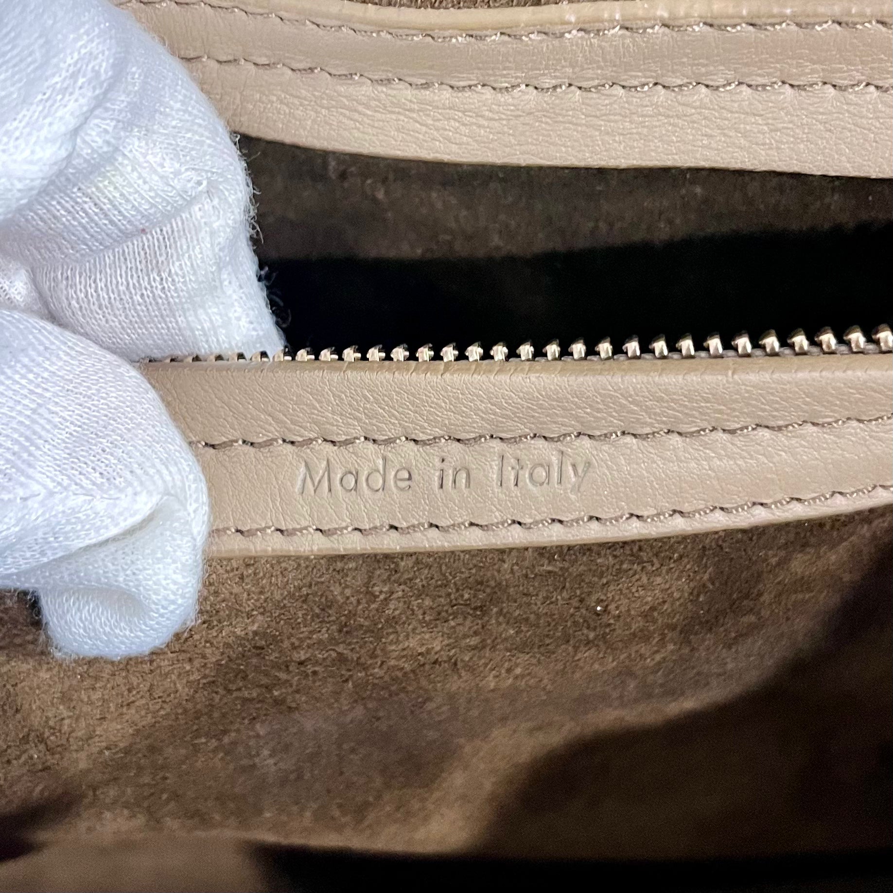 Celine Olive Grey Medium Phantom Luggage Tote