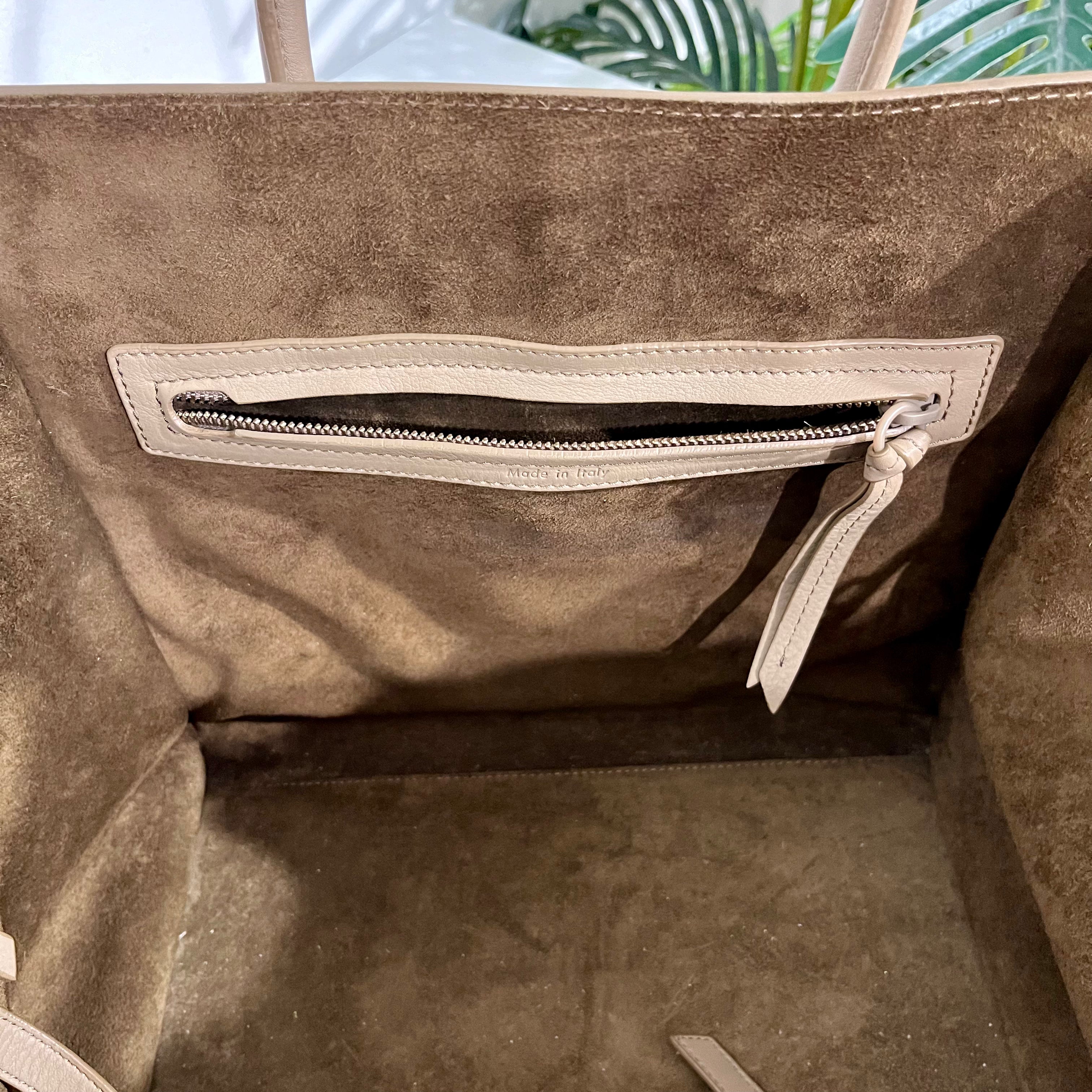 Celine Olive Grey Medium Phantom Luggage Tote