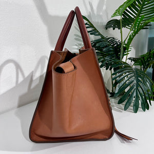 Celine Cognac Brown Medium Phantom Luggage Tote