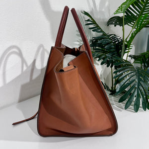 Celine Cognac Brown Medium Phantom Luggage Tote