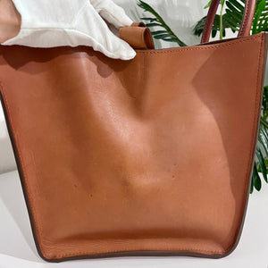 Celine Cognac Brown Medium Phantom Luggage Tote