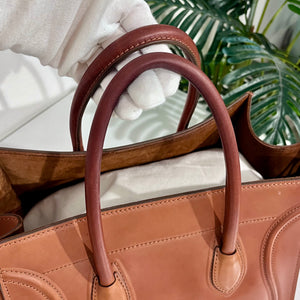 Celine Cognac Brown Medium Phantom Luggage Tote
