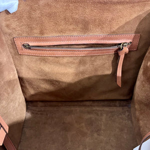 Celine Cognac Brown Medium Phantom Luggage Tote