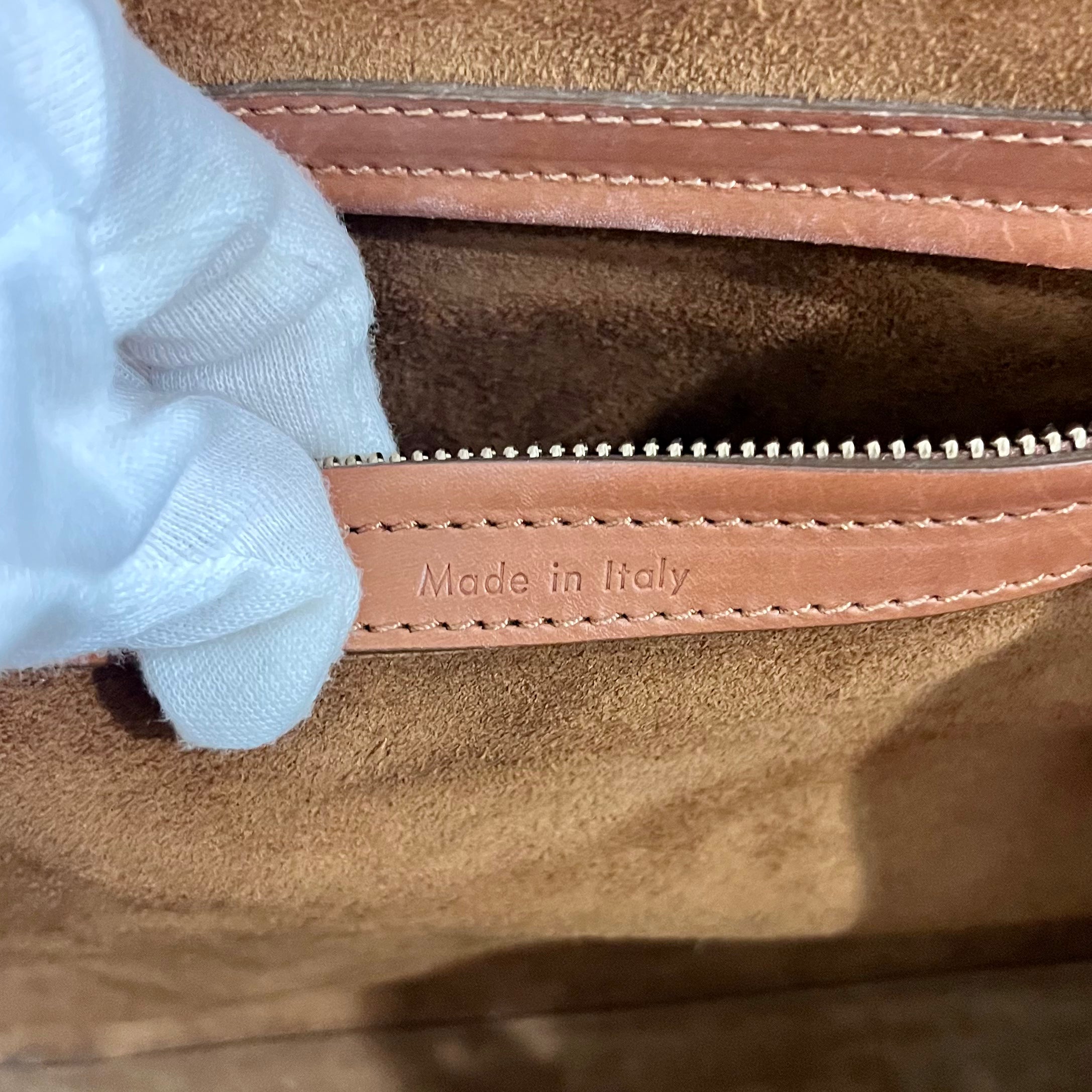 Celine Cognac Brown Medium Phantom Luggage Tote