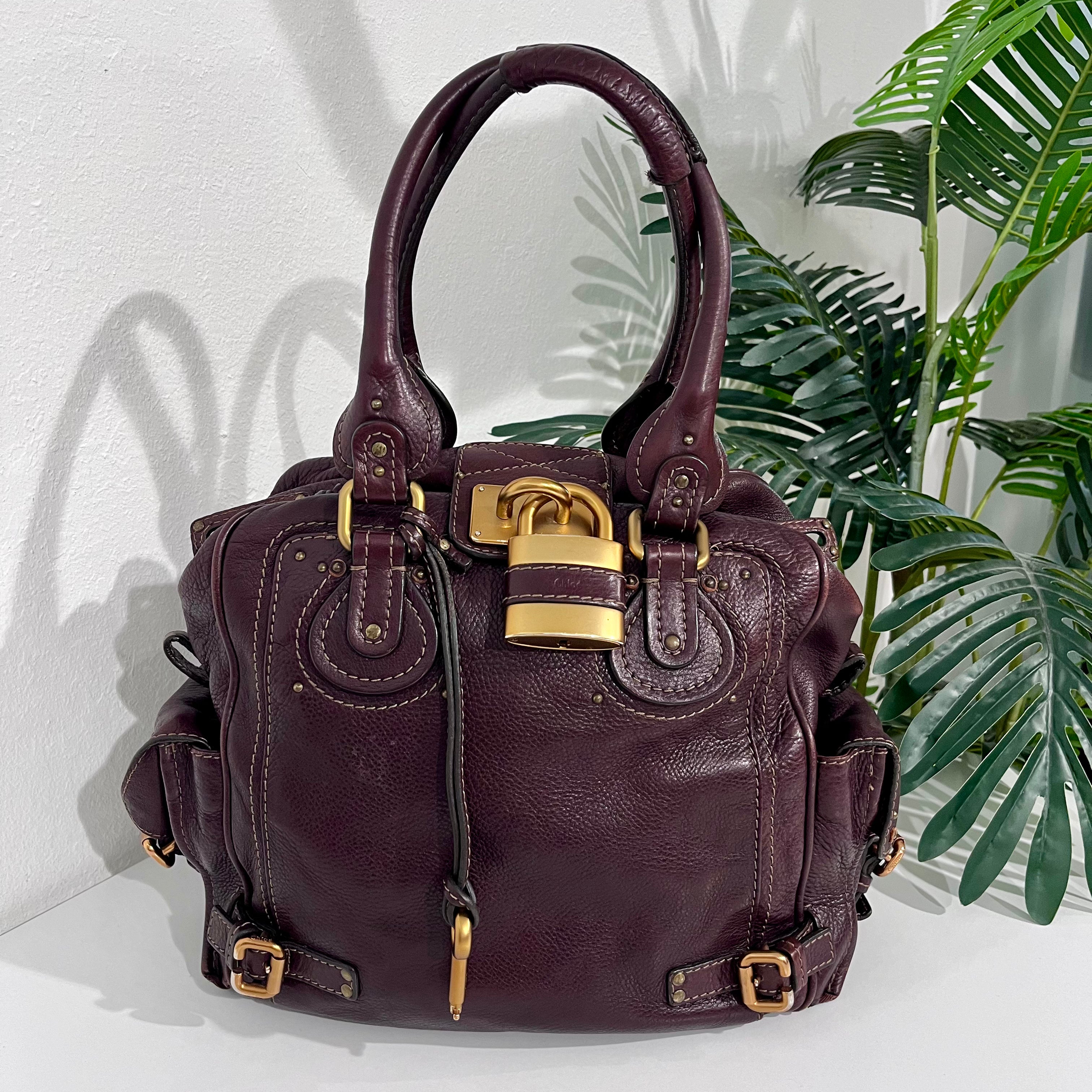 Chloé Dark Brown Large Paddington Satchel Bag