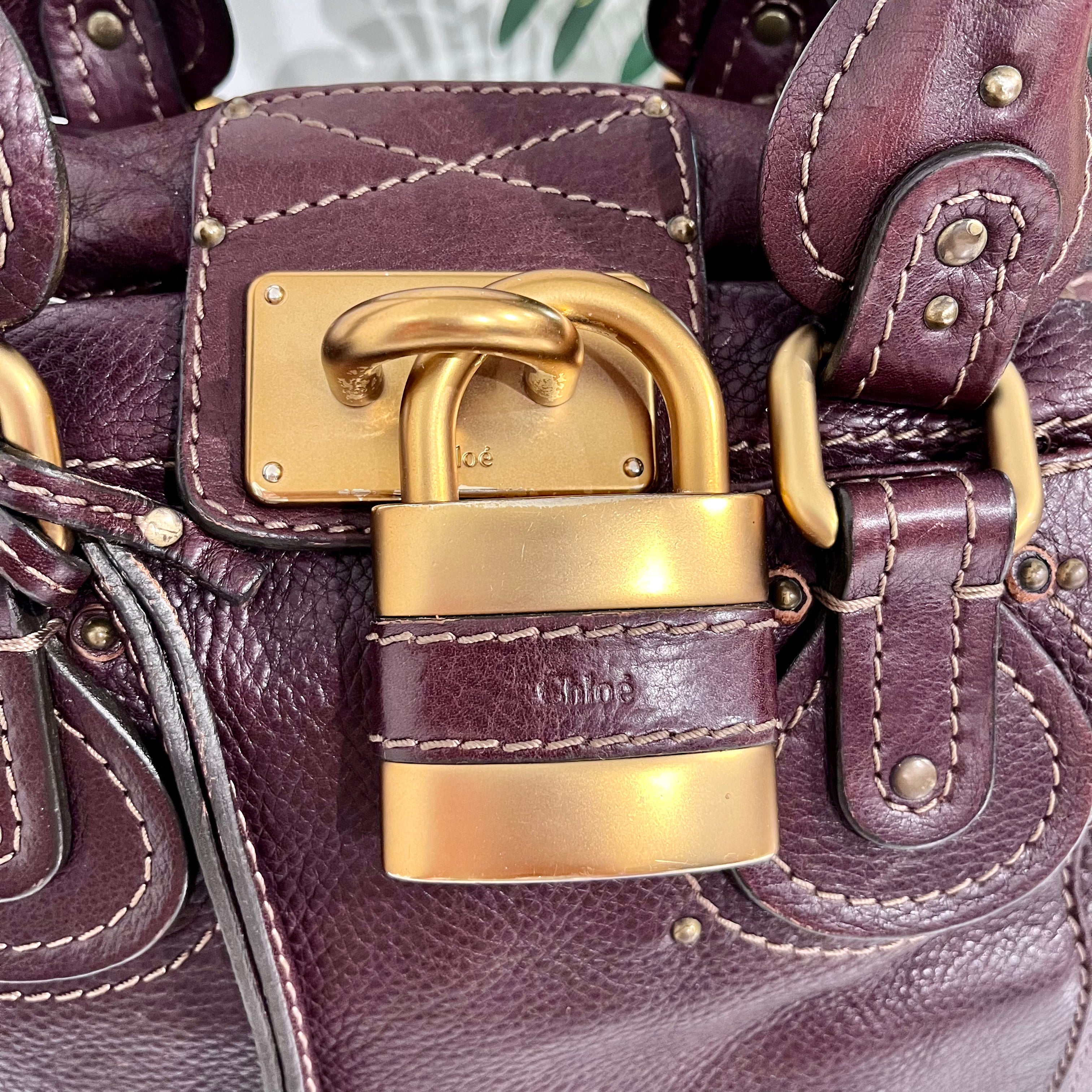 Chloé Dark Brown Large Paddington Satchel Bag