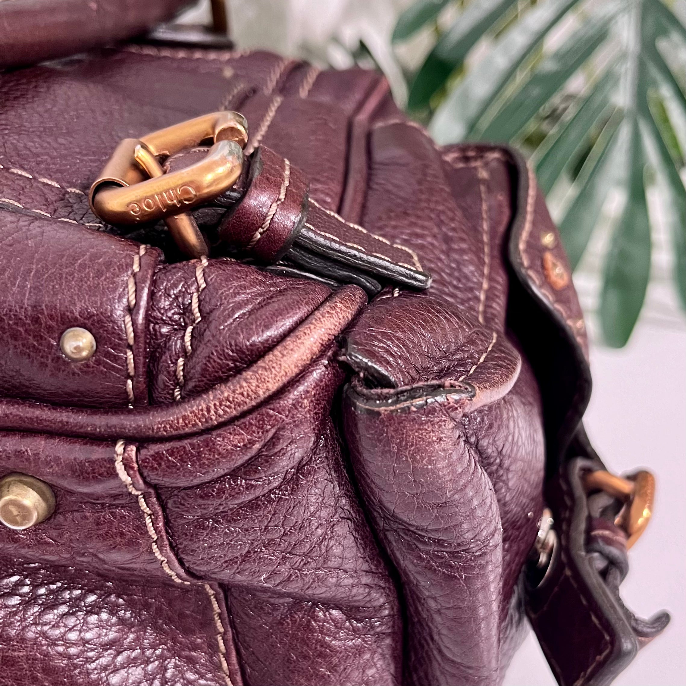 Chloé Dark Brown Large Paddington Satchel Bag