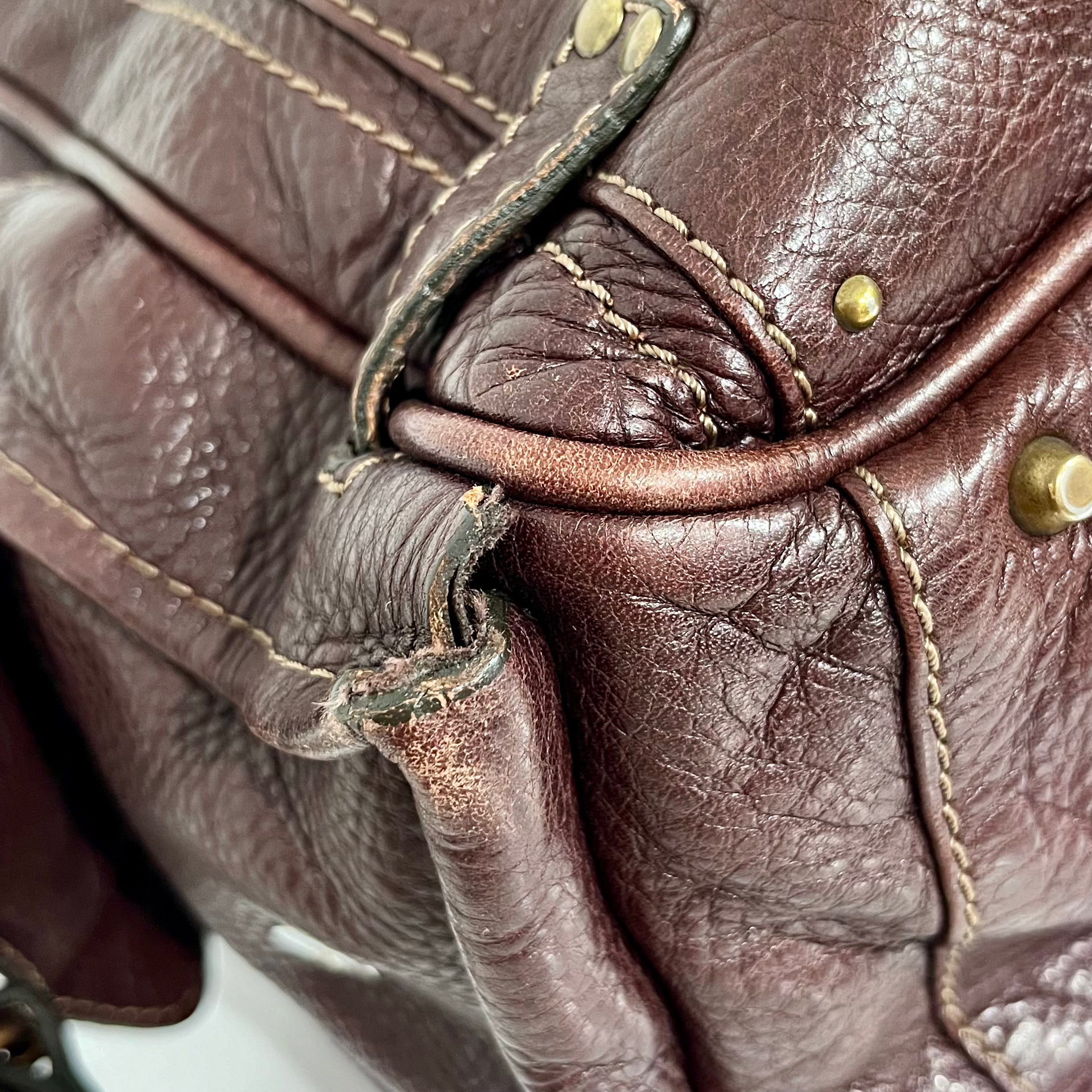 Chloé Dark Brown Large Paddington Satchel Bag