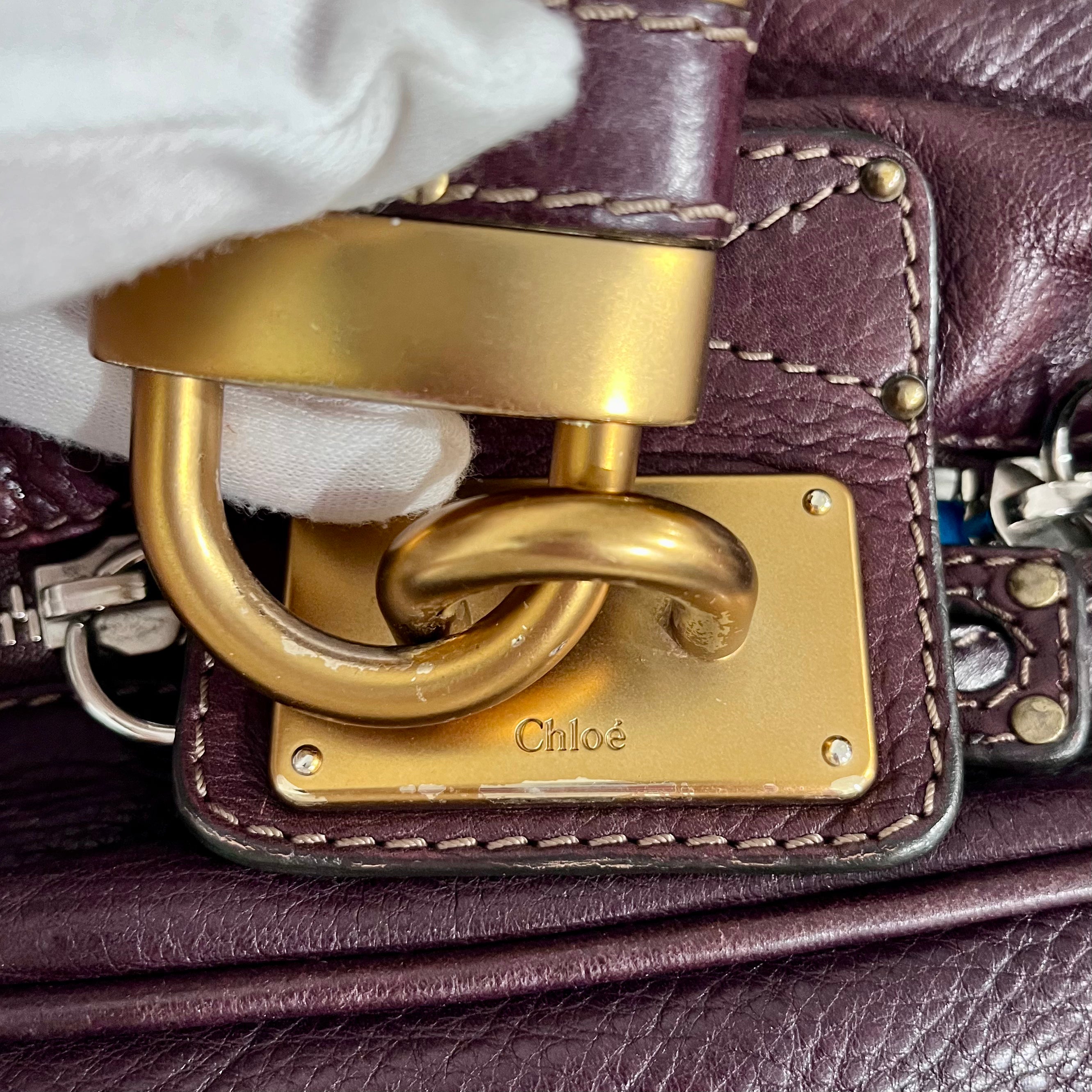 Chloé Dark Brown Large Paddington Satchel Bag