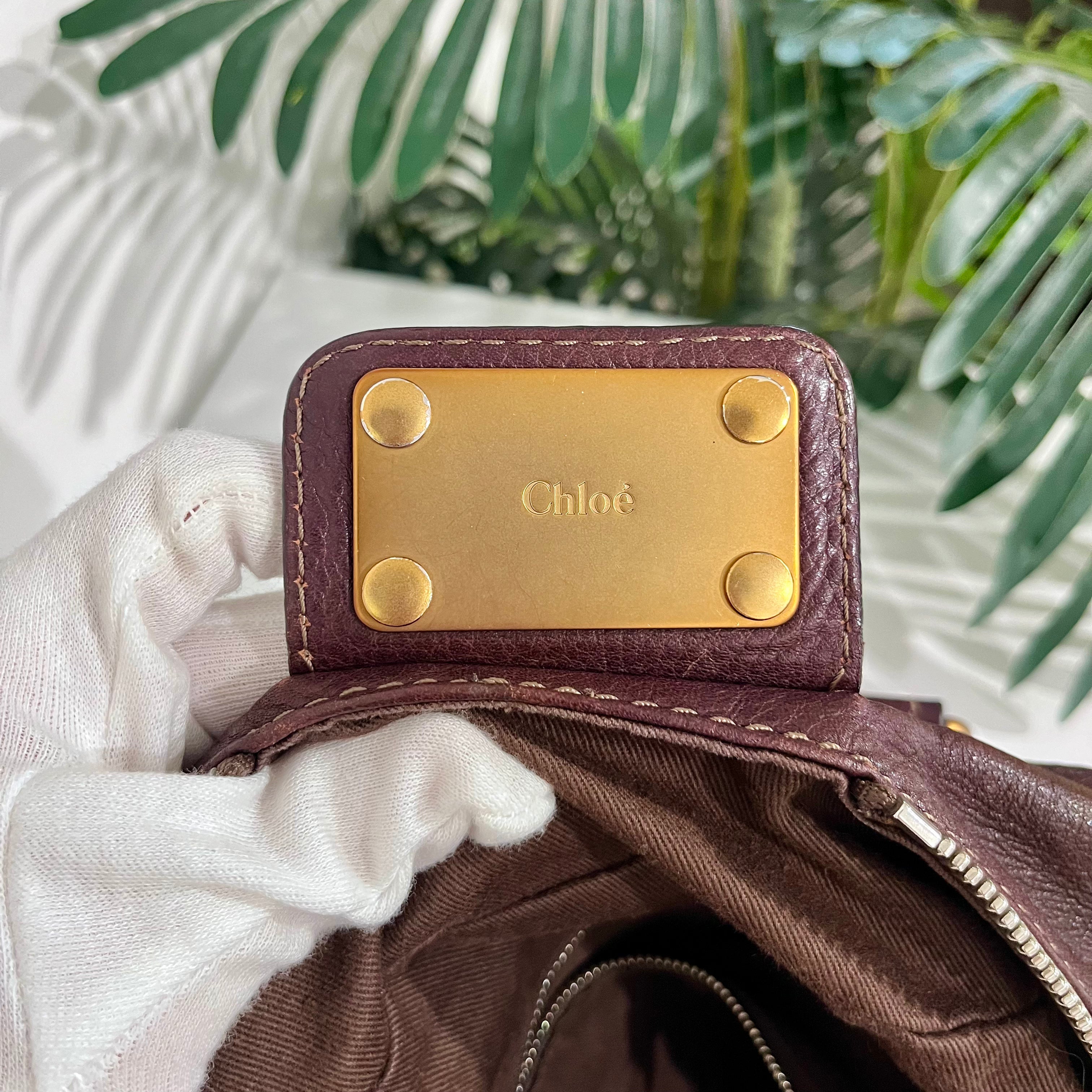Chloé Dark Brown Large Paddington Satchel Bag