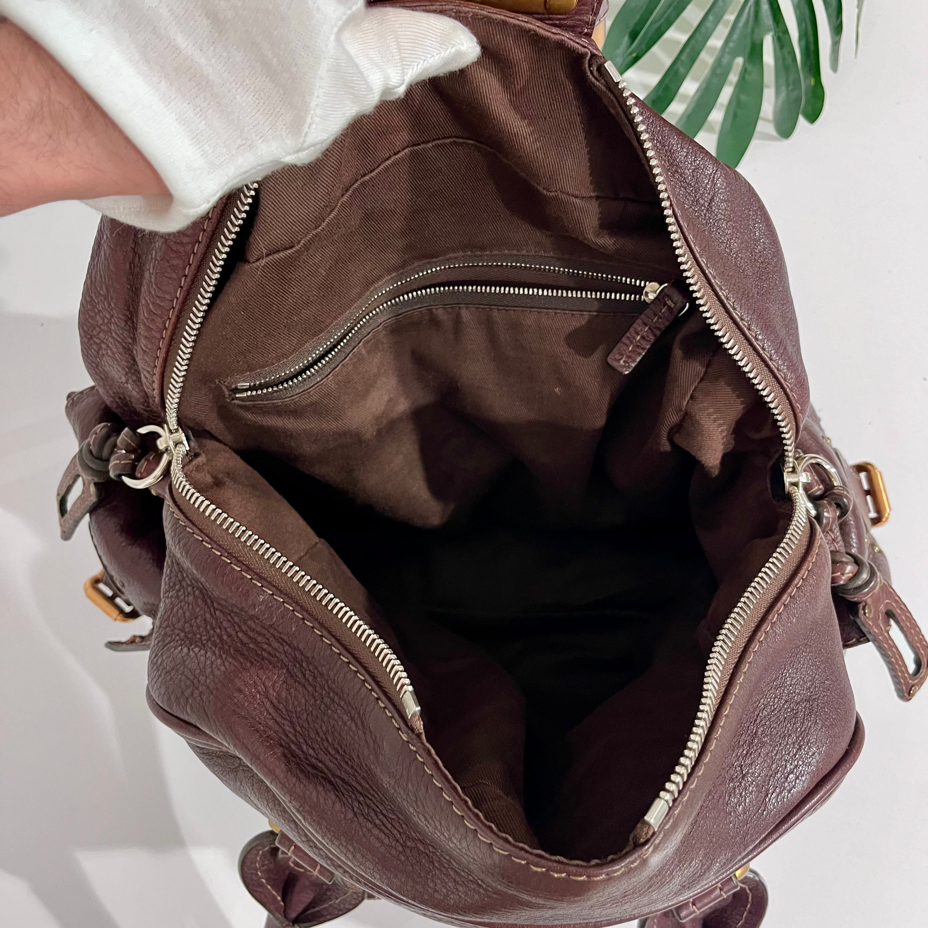 Chloé Dark Brown Large Paddington Satchel Bag