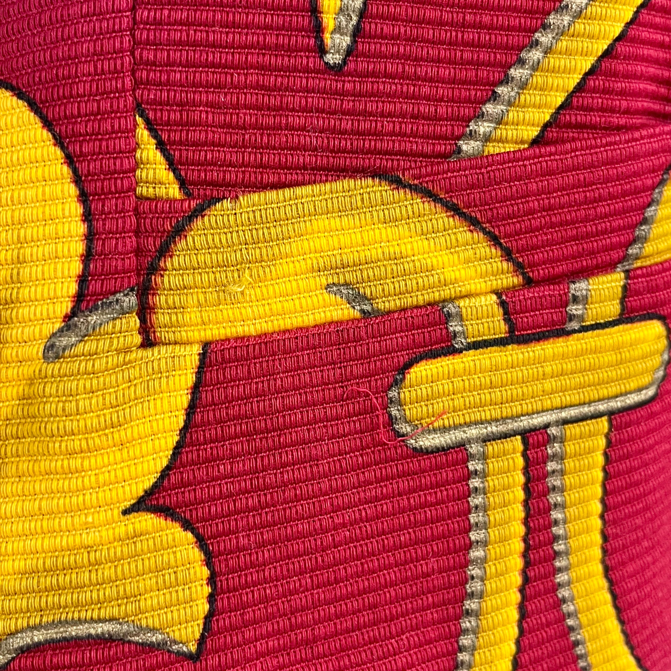 Vintage Versus by Versace Red & Gold Baroque Print Classic Jacket