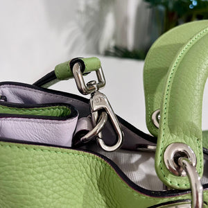 Christian Dior Large Light Green Leather Diorissimo Shopper Tote