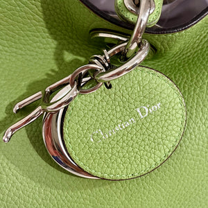 Christian Dior Large Light Green Leather Diorissimo Shopper Tote