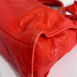 Balenciaga Coral Pink / Orange Lambskin Leather Classic City Bag