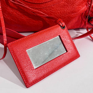 Balenciaga Coral Pink / Orange Lambskin Leather Classic City Bag