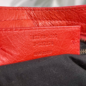 Balenciaga Coral Pink / Orange Lambskin Leather Classic City Bag