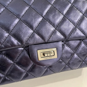 Chanel Metallic Indigo Calfskin 2.55 Reissue 226 Double Flap Bag