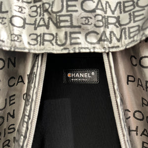 Chanel Metallic Silver Nylon 31 Rue Cambon Garment Bag