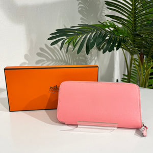 Hermés Pink Silk'In Classique Long Wallet