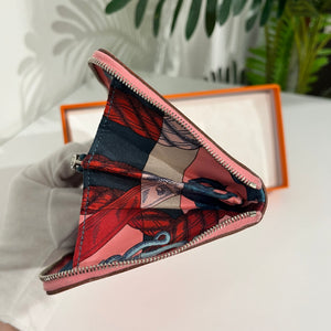 Hermés Pink Silk'In Classique Long Wallet