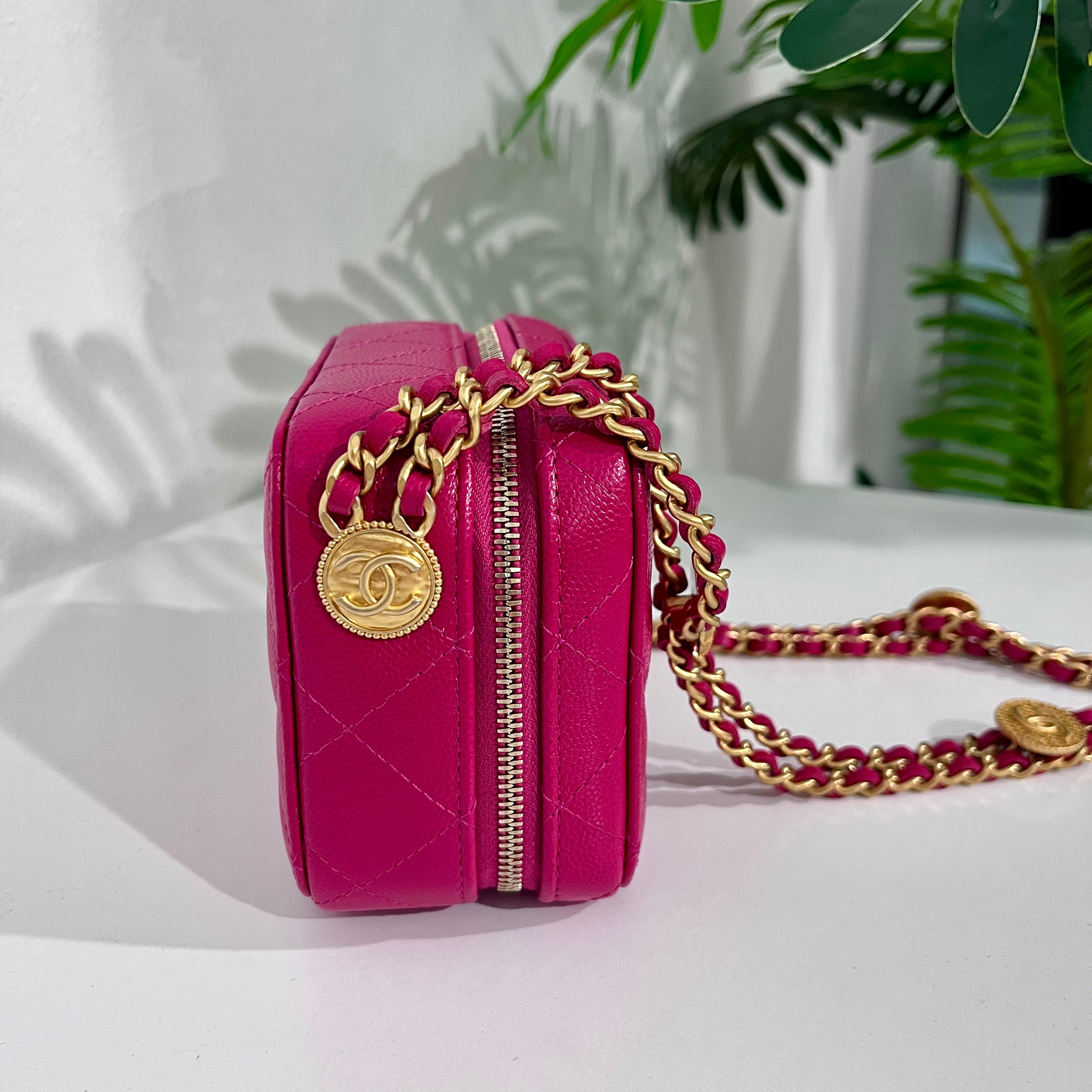 Chanel 2022 Fuchsia Twist Your Buttons Mini Bag