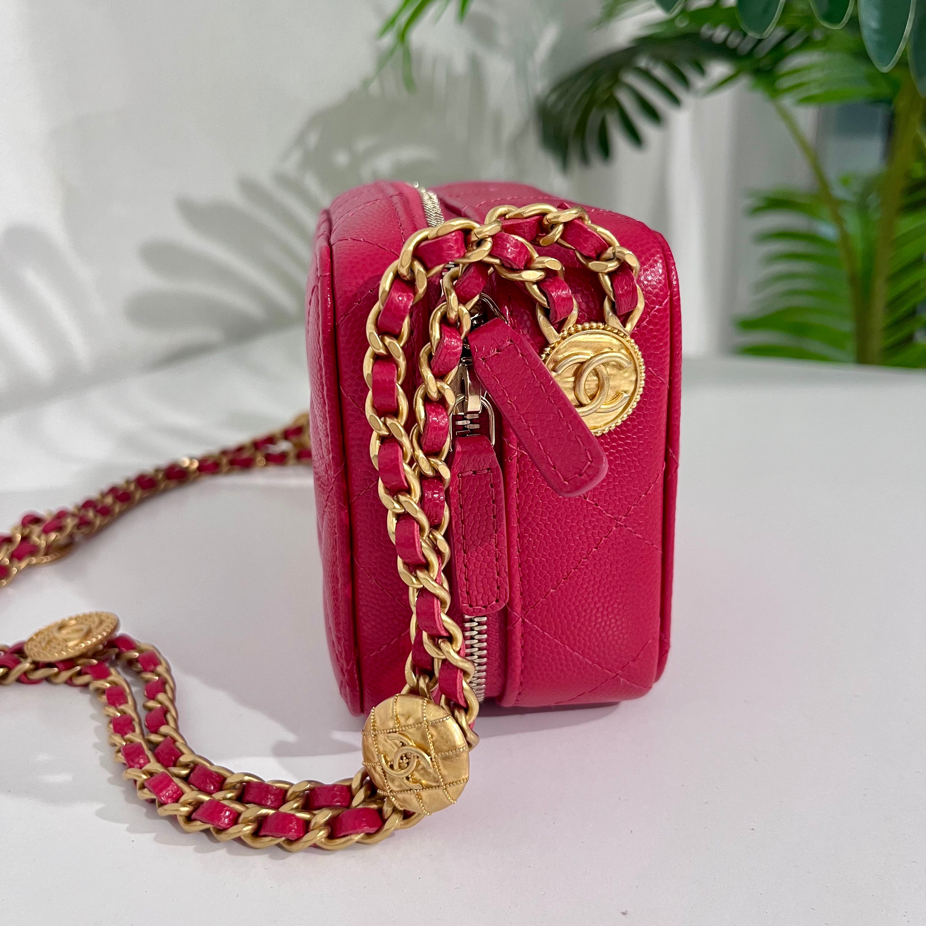 Chanel 2022 Fuchsia Twist Your Buttons Mini Bag