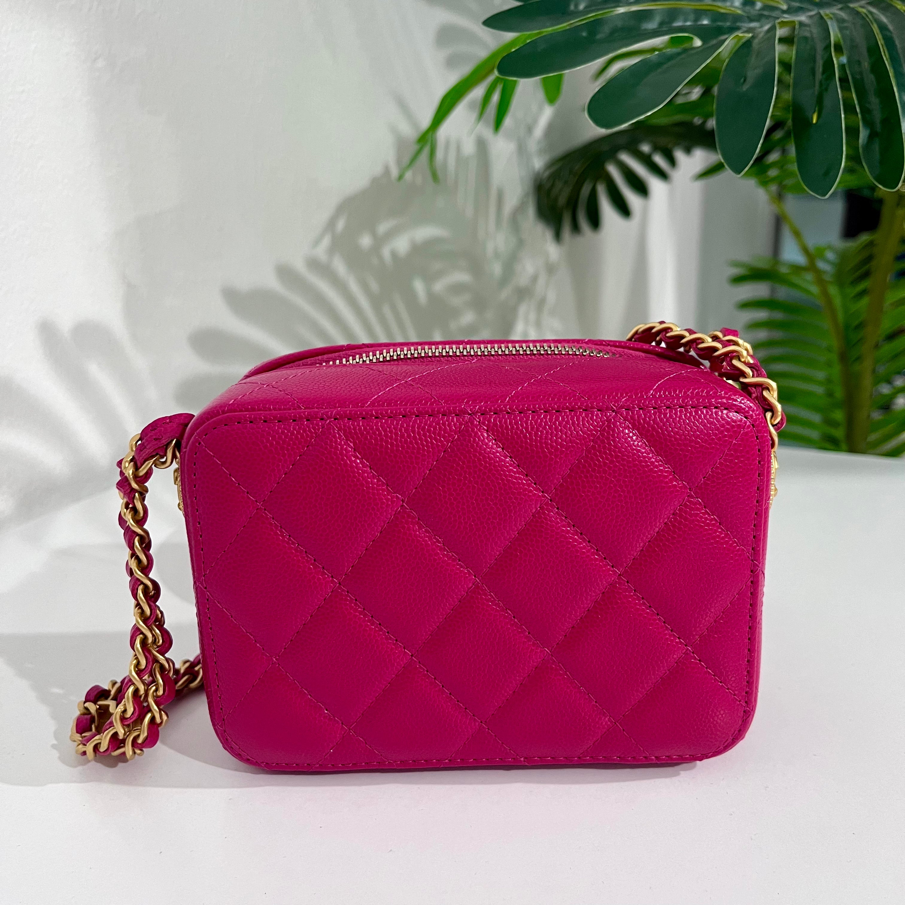 Chanel 2022 Fuchsia Twist Your Buttons Mini Bag