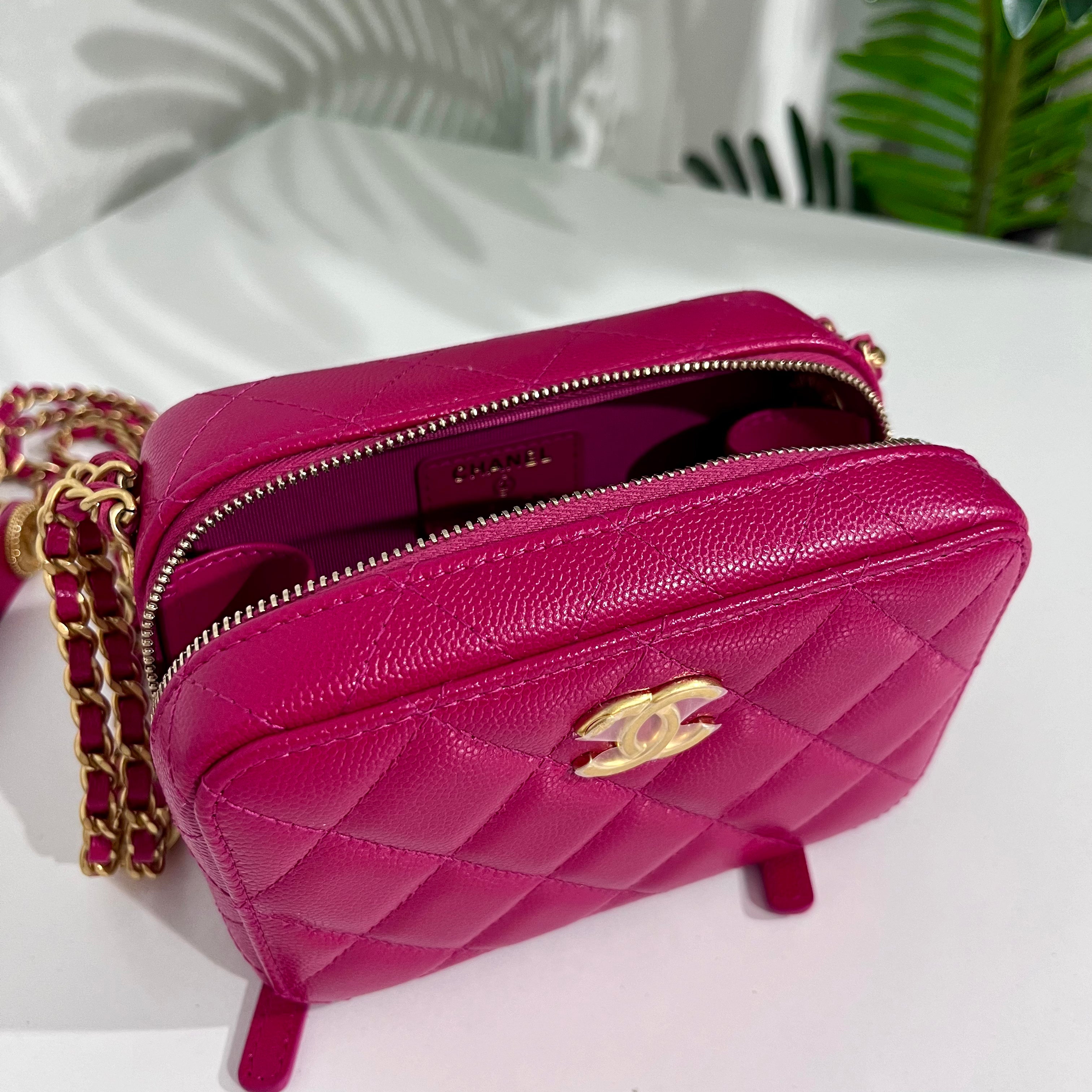 Chanel 2022 Fuchsia Twist Your Buttons Mini Bag