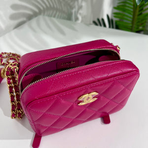 Chanel 2022 Fuchsia Twist Your Buttons Mini Bag