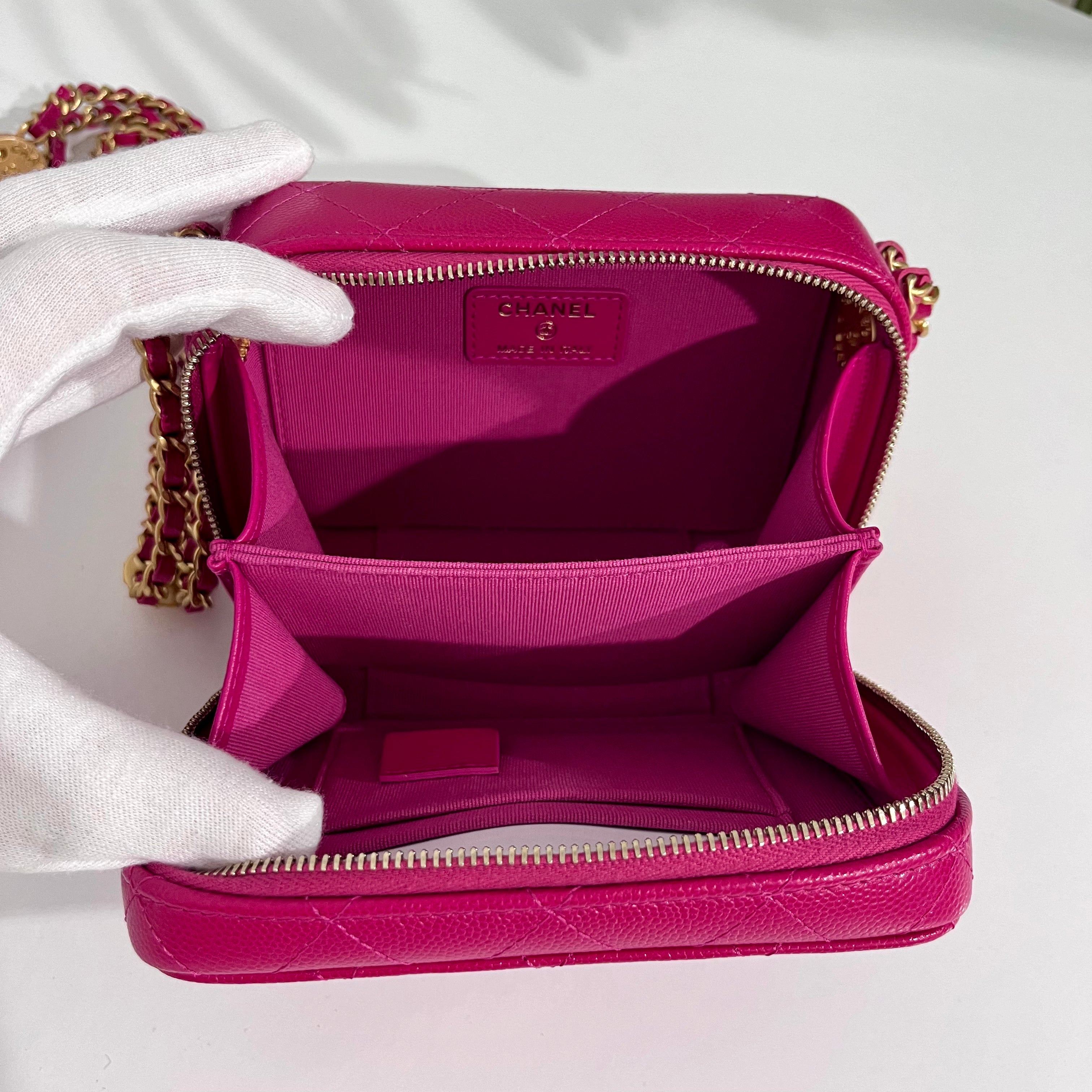 Chanel 2022 Fuchsia Twist Your Buttons Mini Bag