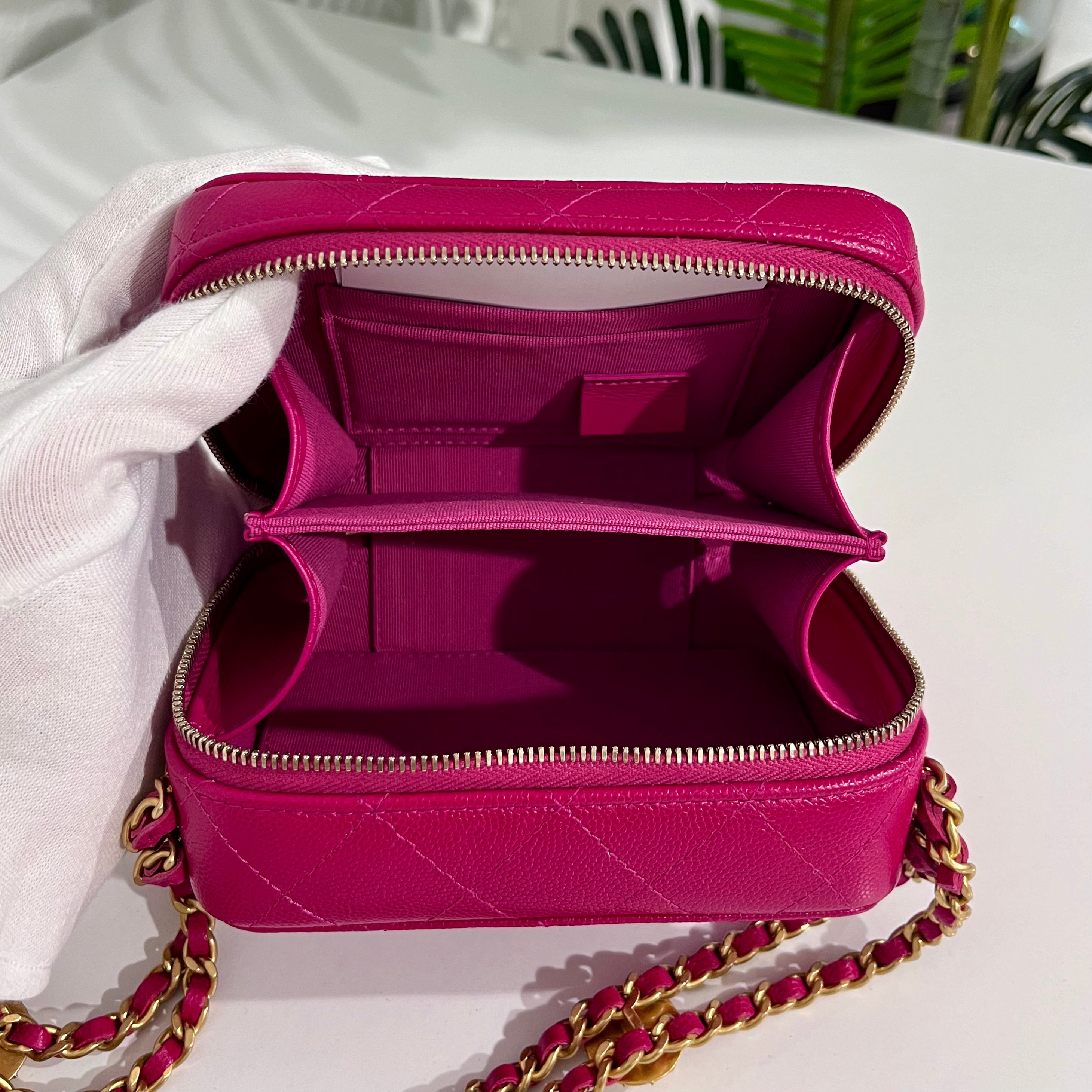 Chanel 2022 Fuchsia Twist Your Buttons Mini Bag