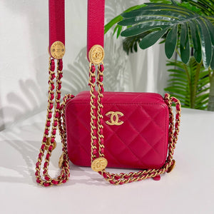 Chanel 2022 Fuchsia Twist Your Buttons Mini Bag