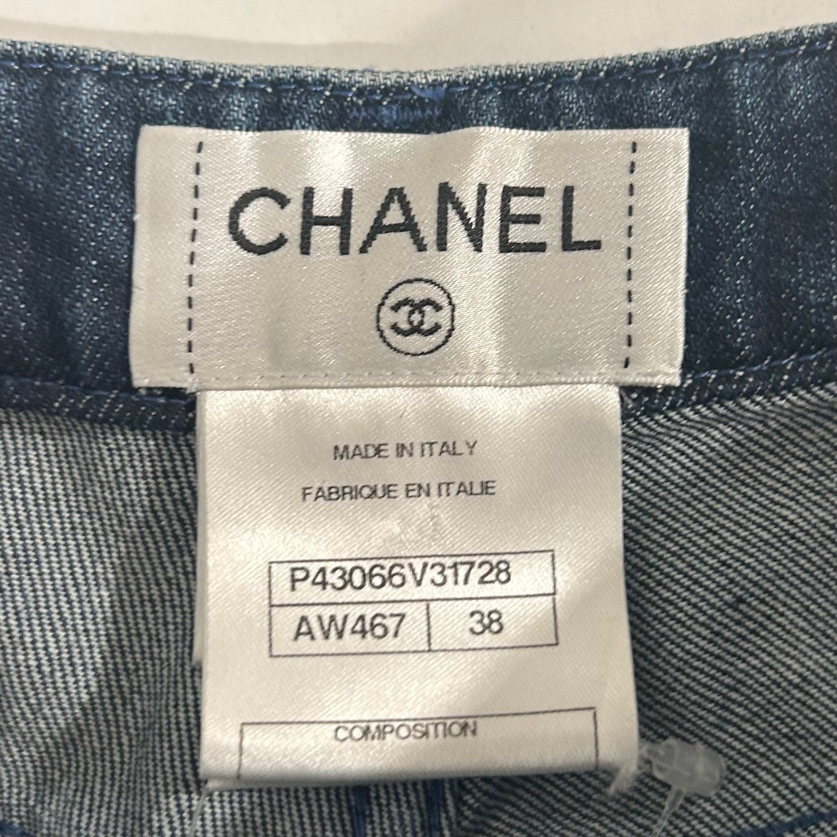 Chanel Embroidered Jeans