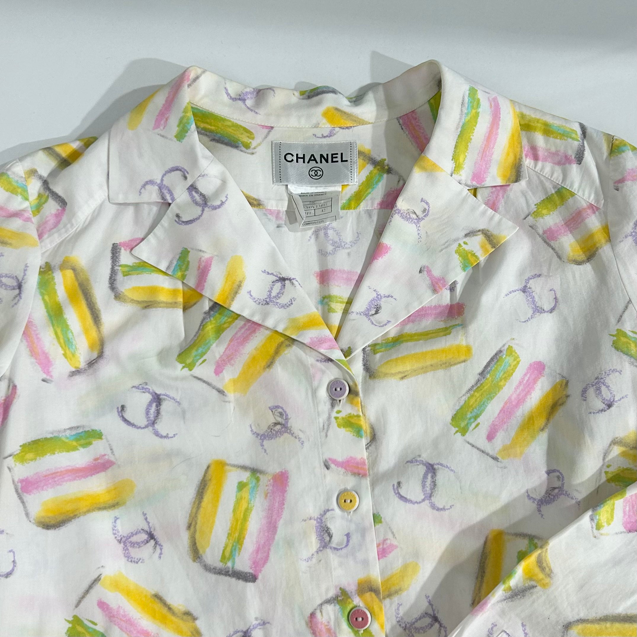 Chanel Cake Print Blouse