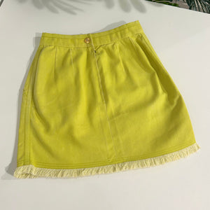 Chanel Vintage Lime Denim Skirt