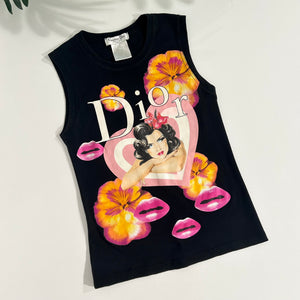 Dior Heart Graphic Tank Top – Dina C's Fab and Funky Consignment Dior Heart Graphic Tank Top – Dina C's Fab and Funky Consignment