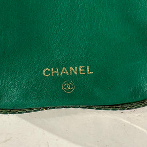Chanel Green & Clear PVC Clutch