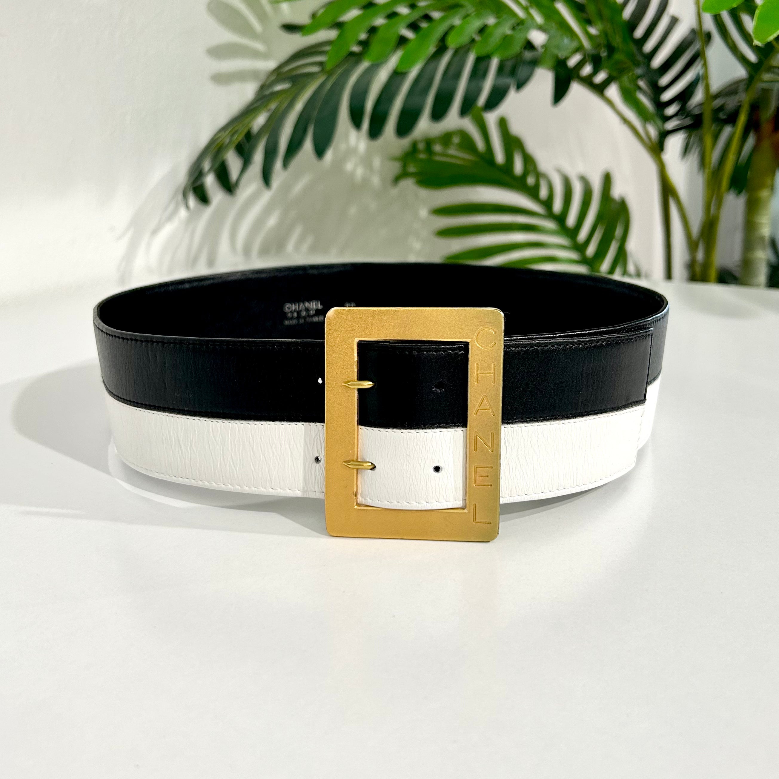 Chanel sales white belt