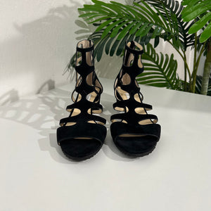 Jimmy Choo Black Suede Sandals