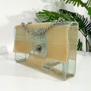 Chanel Vintage Vinyl Patchwork Flap Bag Dina C s Fab and Funky