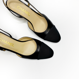 Chanel Black Slingback Heels – Dina C's Fab and Funky Consignment