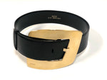 Gucci Extra Wide Gold Buckle Belt