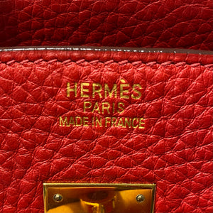 Hermès Red Togo Birkin 35